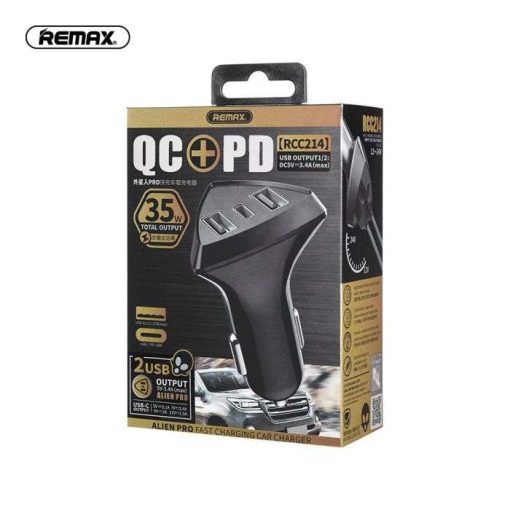 REMAX | RCC214 | FAST CHARGING | 35W Max Output Power | CAR CHARGER | Charger