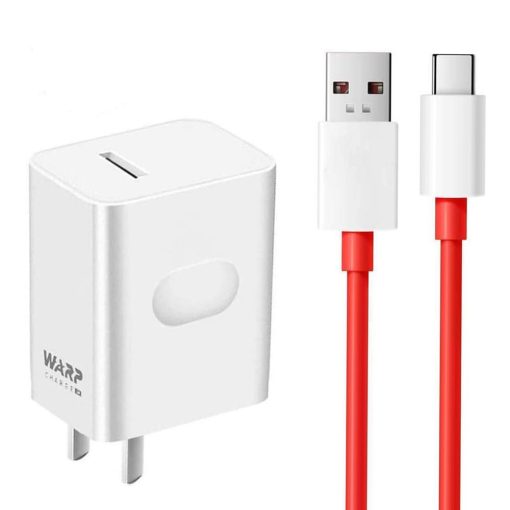 One Plus | 65W | Warp Charger | With USB Type-C Cable | Cable & Charger